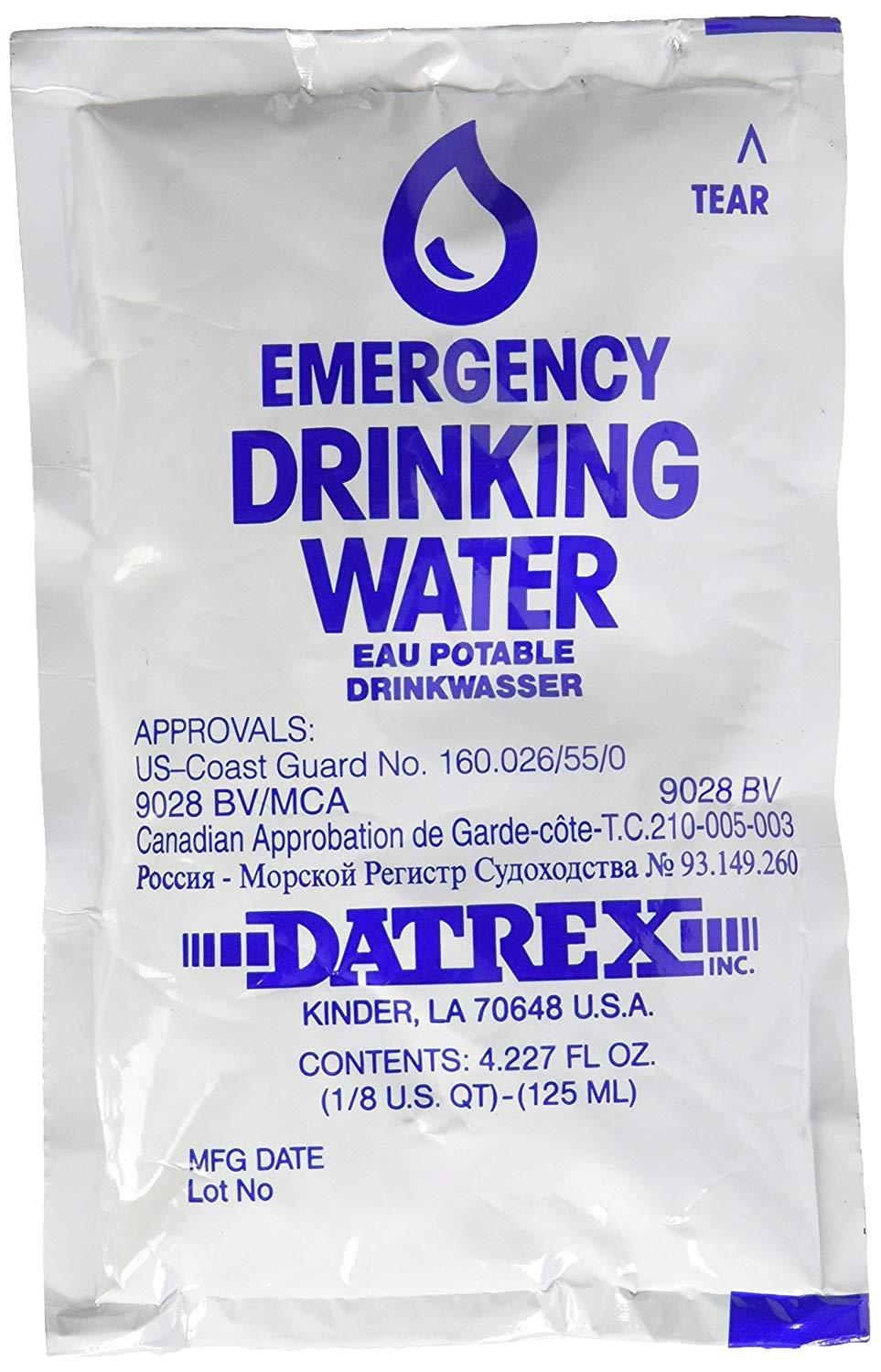 Datrex Logo - Details about DATREX Emergency Water Pouch for Disaster or Survival, 125 ml  Each