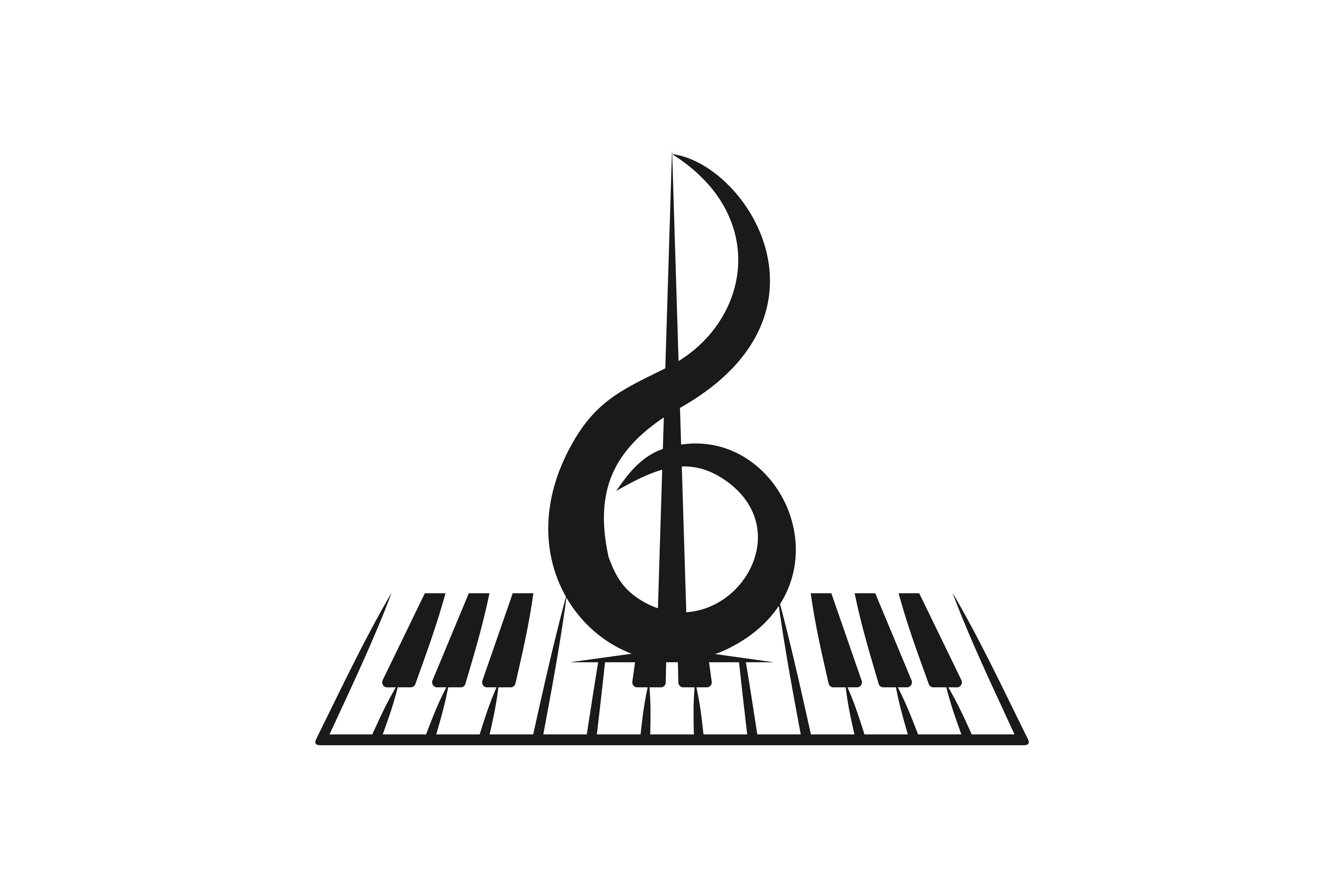 Violin Logo - Piano, violin, musical logo