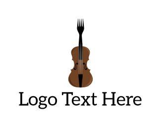 Violin Logo - Fork Violin Logo