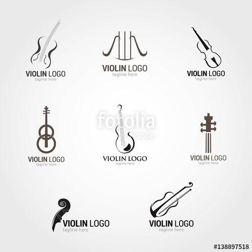 Violin Logo - Music Logo Design Template.