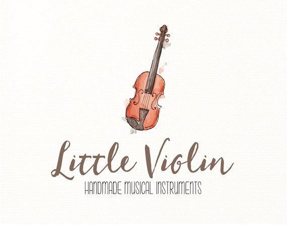 Violin Logo - violin logo music instrument watercolor Design
