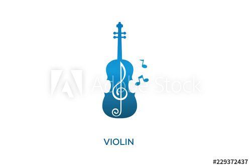 Violin Logo - VIOLIN LOGO DESIGN - Buy this stock vector and explore similar ...
