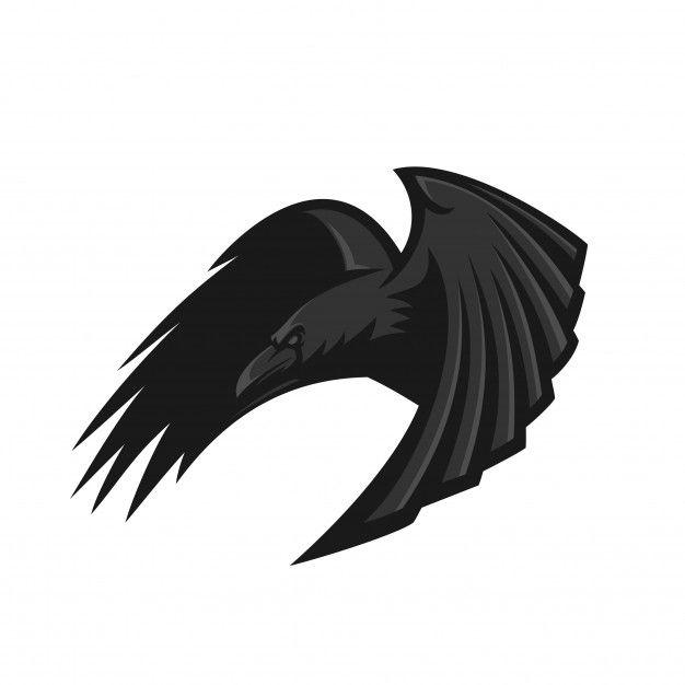 Raven Logo - Raven esport gaming mascot logo template Vector | Premium Download