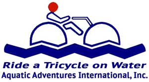 Tricycle Logo - Aquatic Adventures Logo Ride Tricycle Name 3 Cycle Water Trikes