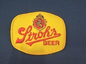 Strohs Logo - Details about Vintage Stroh's Beer Company Logo Iron On Patch