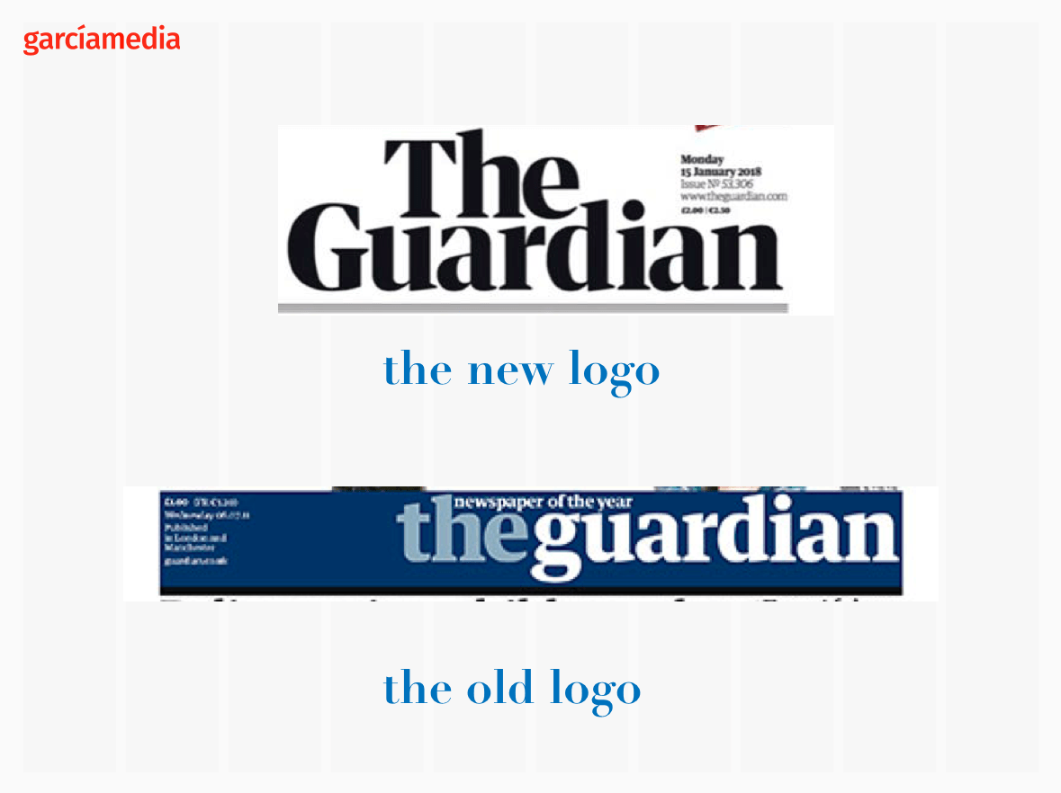 Older Logo - The Guardian changes more than just the format. García Media