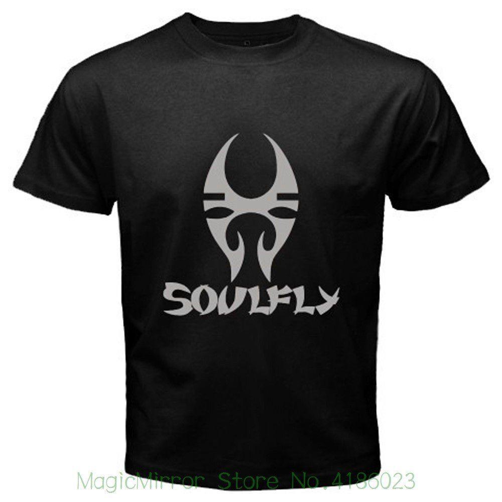 Soulfly Logo - New Soulfly Logo Metal Rock Band Mens Black T Shirt Size S 3xl Anthrax O Neck Teenage T Shirt In T Shirts From Men's Clothing & Accessories