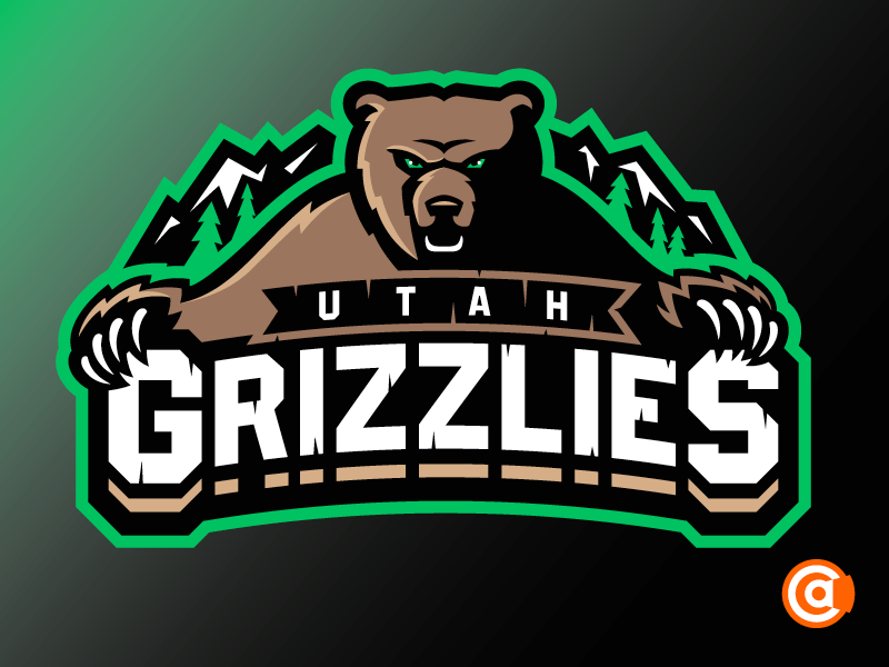 ECHL Logo - ECHL | Utah Grizzlies Primary Logo Rebrand by Alex Clemens on Dribbble