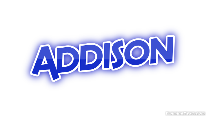 Addison Logo - United States of America Logo. Free Logo Design Tool from Flaming Text