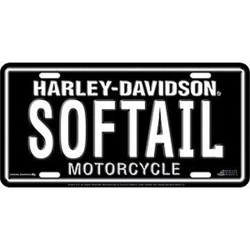 Softail Logo - Harley Davidson SOFTAIL Embossed Metal License Plate