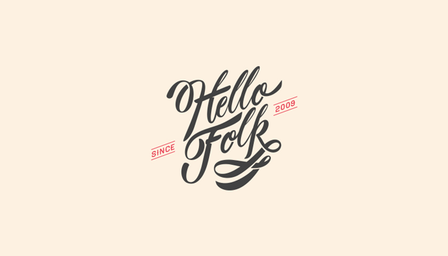 Folk Logo - Hello folk logo
