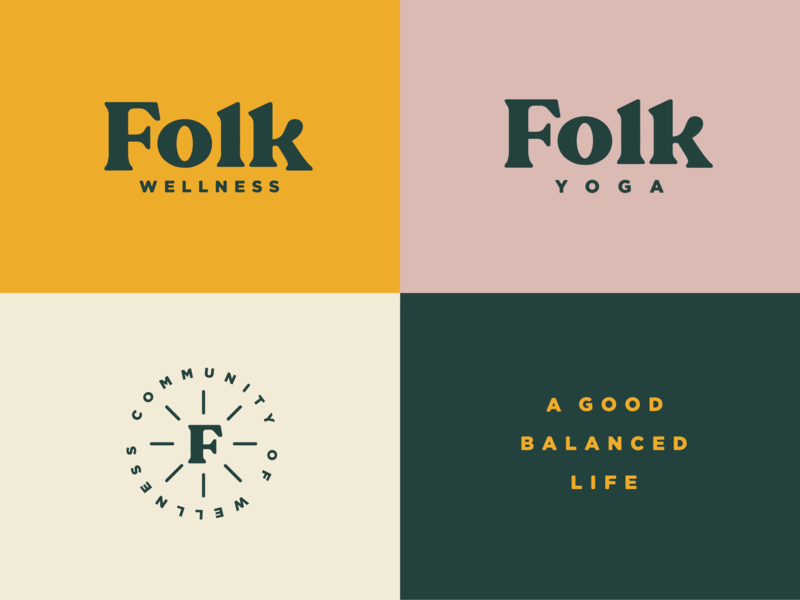 Folk Logo - Folk Wellness by Dustin Haver on Dribbble