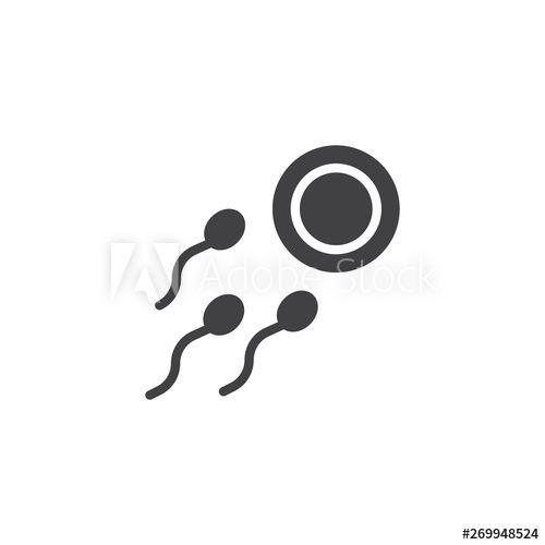 Ovum Logo - Sperm and ovum vector icon. filled flat sign for mobile concept