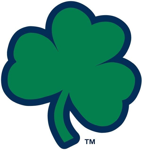 Shamrock Logo - Notre Dame shamrock. Football Board. Notre dame logo, Notre dame