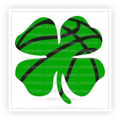 Shamrock Logo - Sports Logo Part of Shamrock Lucky 4-Leaf Clover Irish Basketball ...