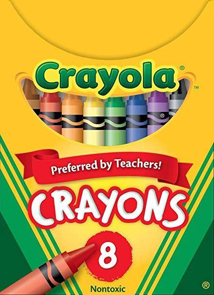 Crayons Logo - Crayola Classic Color Pack Crayons, Tuck Box, 8 Colors/Box (52-0008)