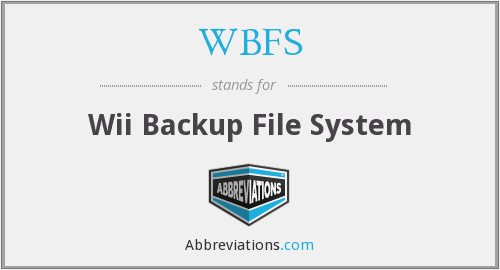 WBFS Logo - WBFS - Wii Backup File System