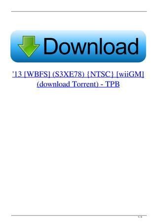 WBFS Logo - 13 [WBFS] (S3XE78) {NTSC} [wiiGM] (download Torrent) - TPB by ...