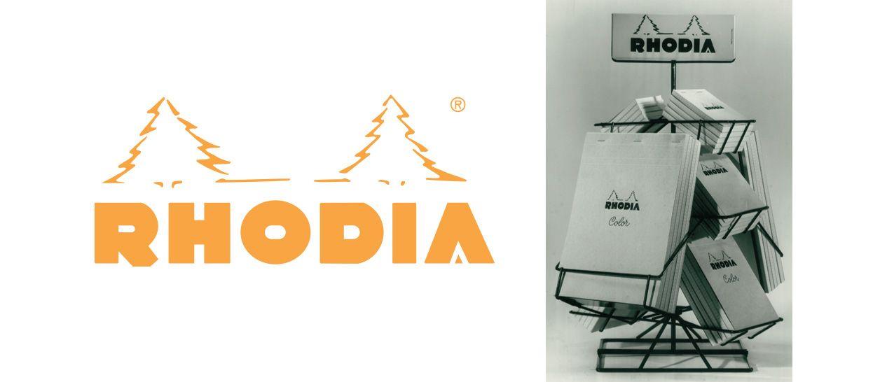 Rhodia Logo - HISTORY. The creation of an icon bloc depuis 1934