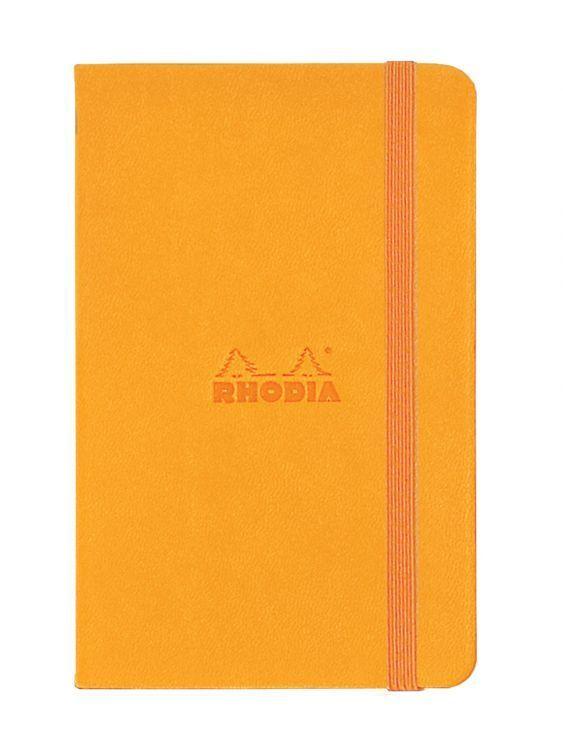 Rhodia Logo - Rhodia # R118568 3 1 2 X 5 1 2 Webnotebook (Dot Grid Paper) W Orange Cover