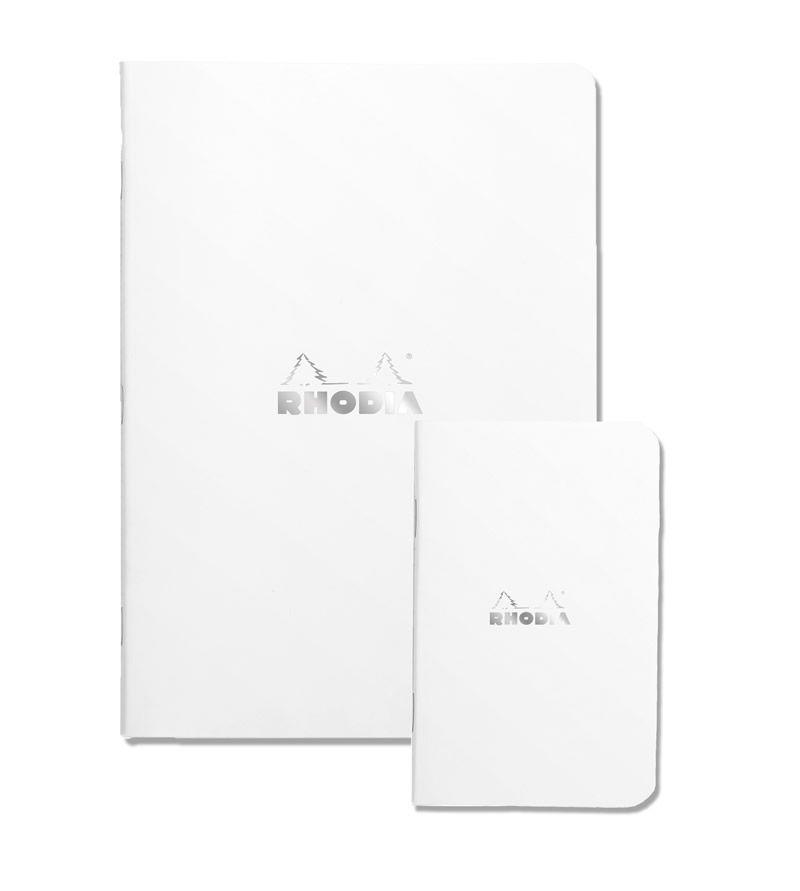 Rhodia Logo - Side Stapled Rhodia Ice Notebooks | 80th Anniversary Notepad | White ...