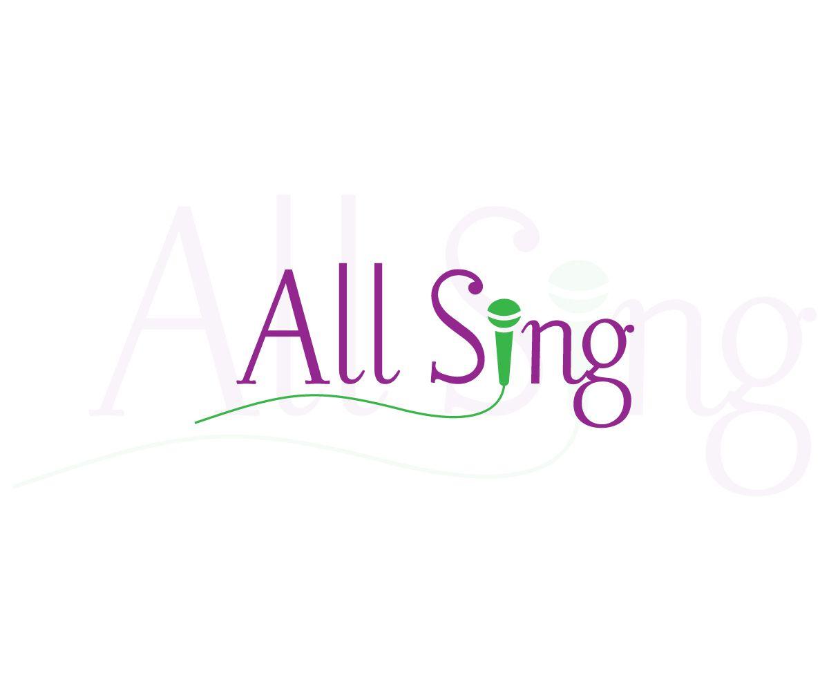 Capella Logo - Logo Design for All Sing or All Sing A Capella by Mak.T | Design ...