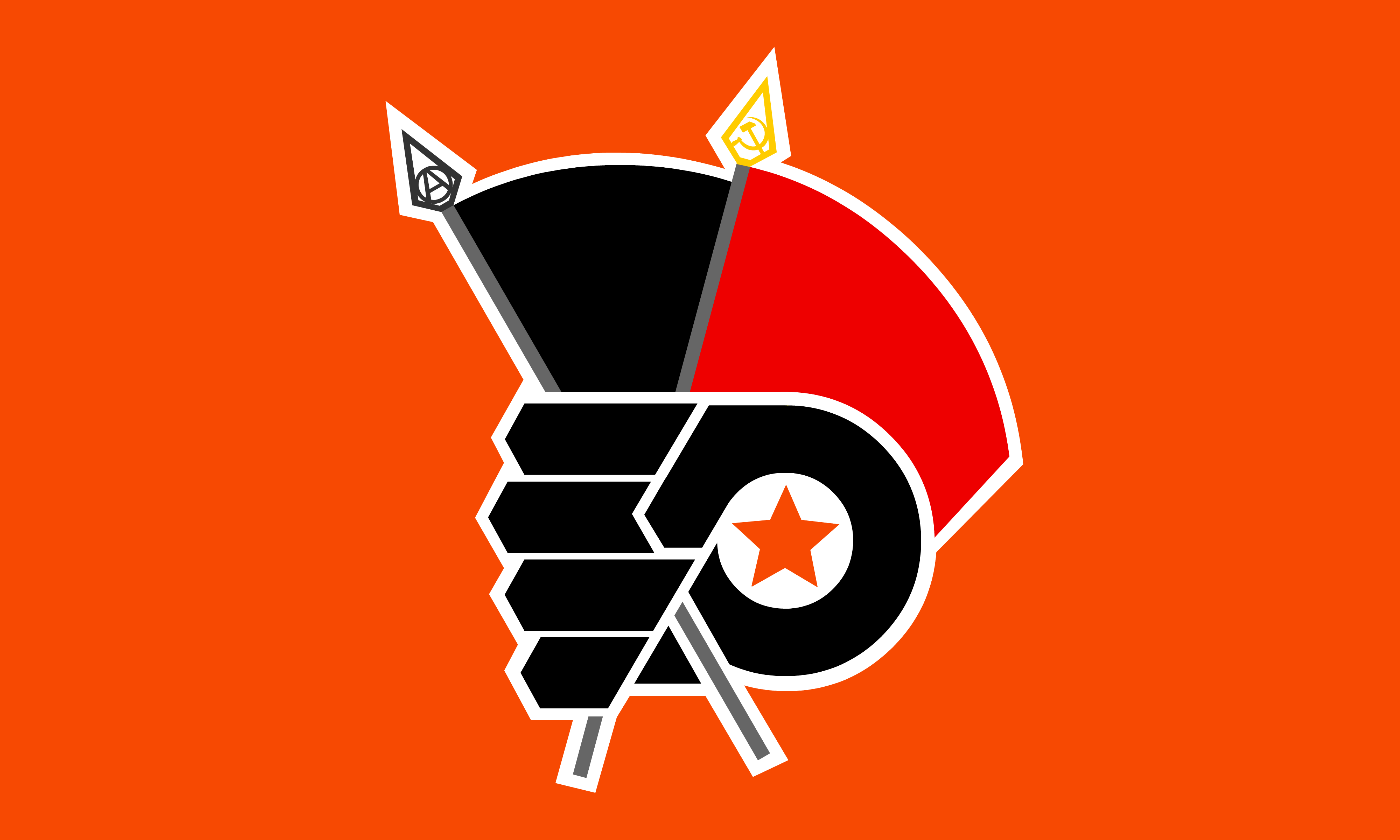 Gritty's Logo - Flag for Comrade Gritty, a fellow worker and Antifa Supersoldier