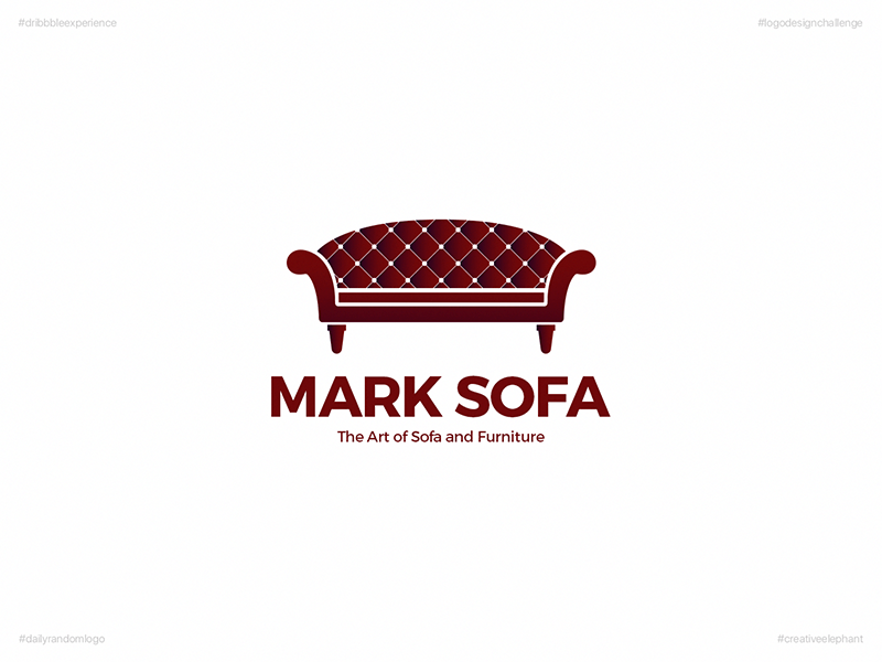 Sofa Logo - Mark Sofa | Day 43 Logo of Daily Random Logo Challenge by Ko Shin ...