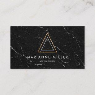 Black and White Triangle Logo - Triangle Logo Business Cards