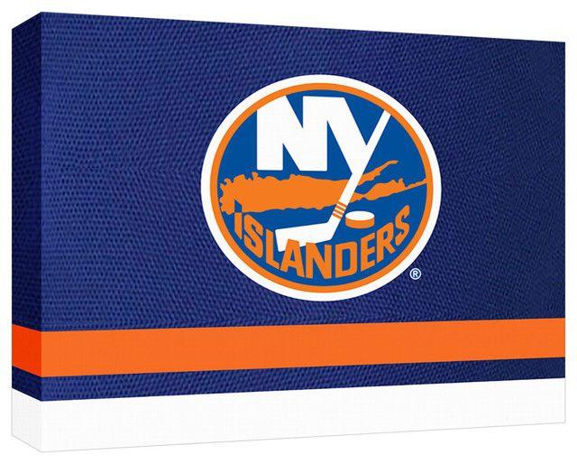 Islanders Logo - New York Islanders Logo 18x24x1 3 4
