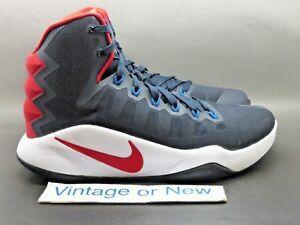 Hyperdunk Logo - Details about Men's Nike Hyperdunk 2016 USA Away Dark Obsidian Crimson  Basketball Shoes sz 8