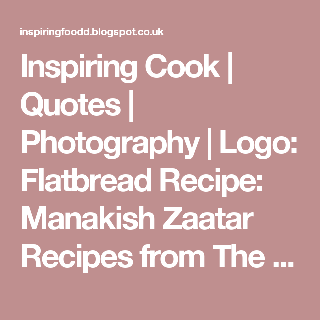 Thekitchn Logo - Inspiring Cook. Quotes. Photography. Logo: Flatbread Recipe