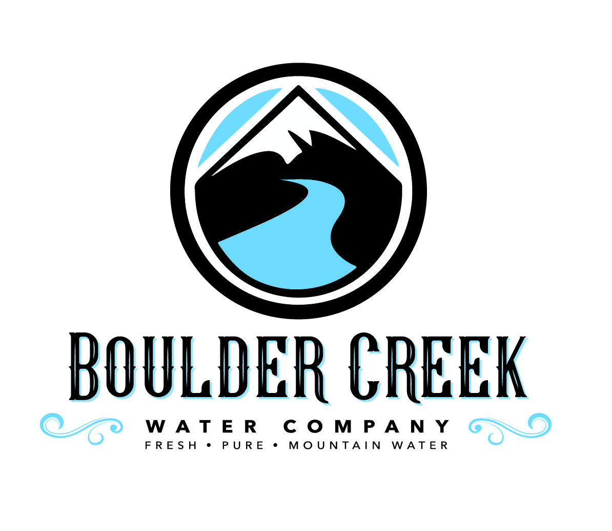 Creek Logo - Boulder Creek Water Logo – Website Designer Specialist and Graphic ...