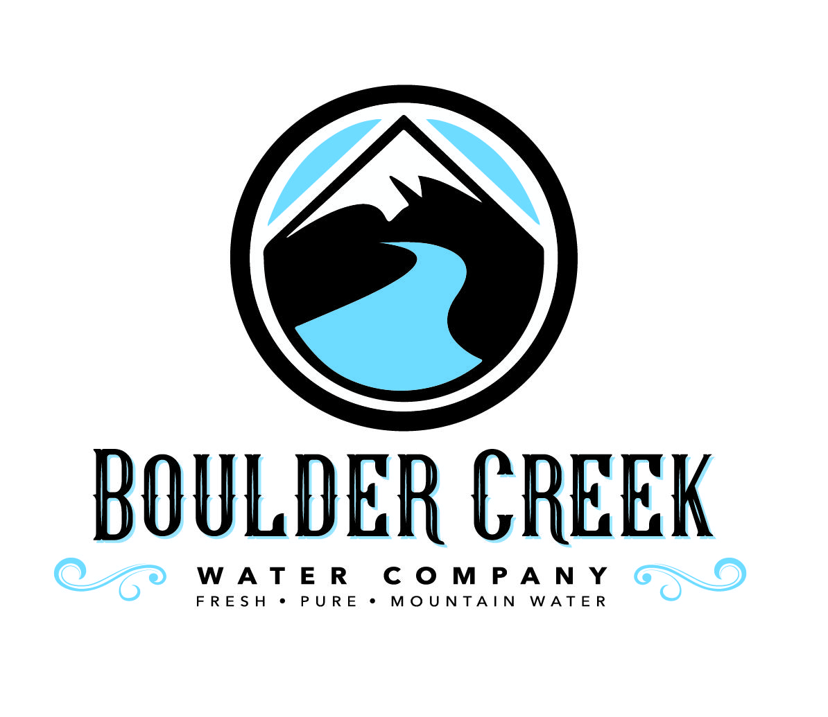 Creek Logo - Boulder Creek Water Logo