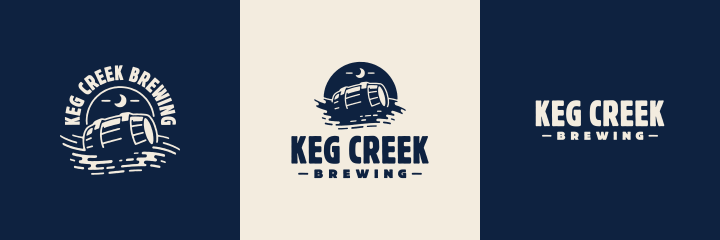 Creek Logo - Oxide Design Co. Keg Creek Brewing identity