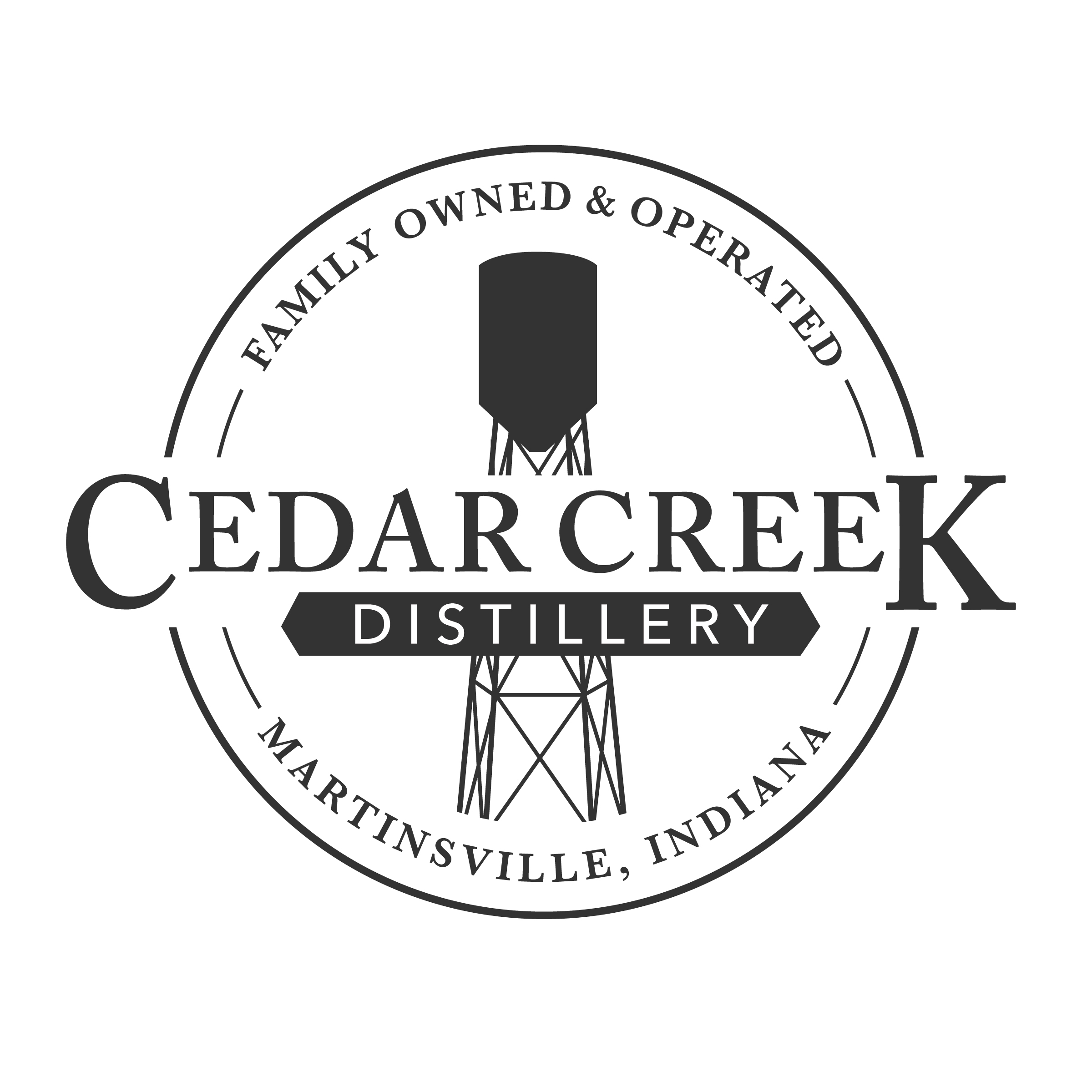 Creek Logo - Cedar Creek Distillery, Martinsville, IN 46151