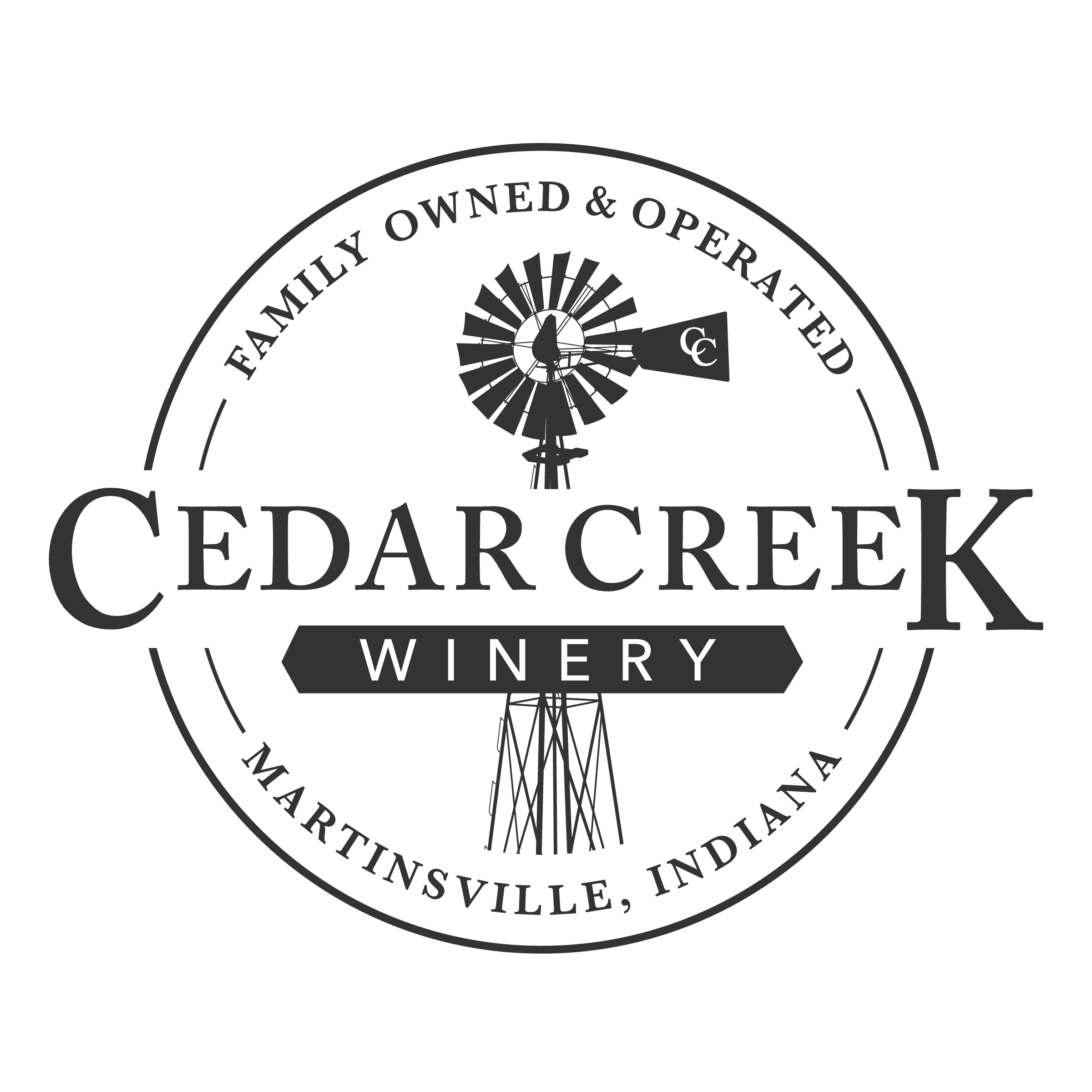 Creek Logo - Cedar Creek Winery, Martinsville, IN 46151 – Winery, Brewery, Distillery