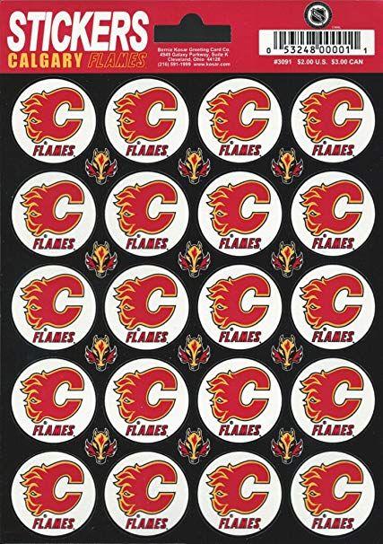 Flames Logo - Calgary Flames Logo Sticker Sheet 5