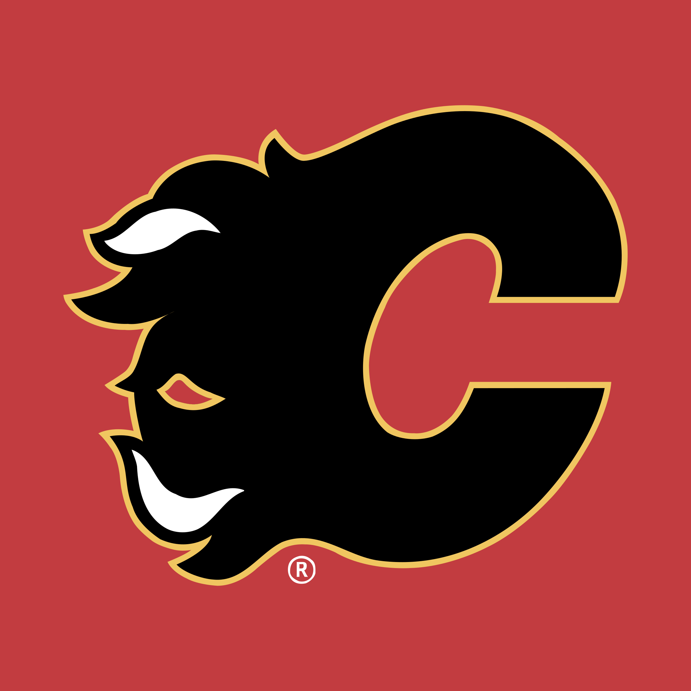 Flames Logo - Calgary Flames Logo PNG Transparent & SVG Vector - Freebie Supply