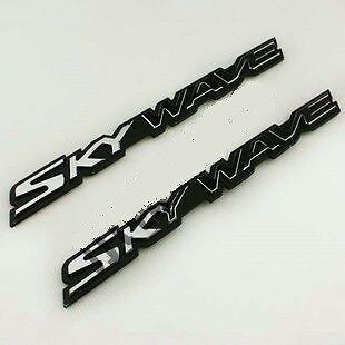 Skywave Logo - Motorcycle Gas Tank Chrome Emblem Badge SKYWAVE for Suzuki UH125 200 ...