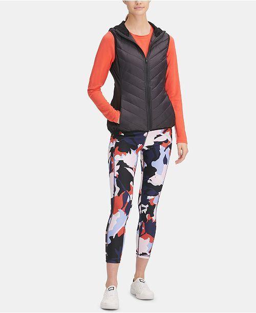 Macys.com Logo - DKNY Sport Logo Hooded Running Vest & Reviews