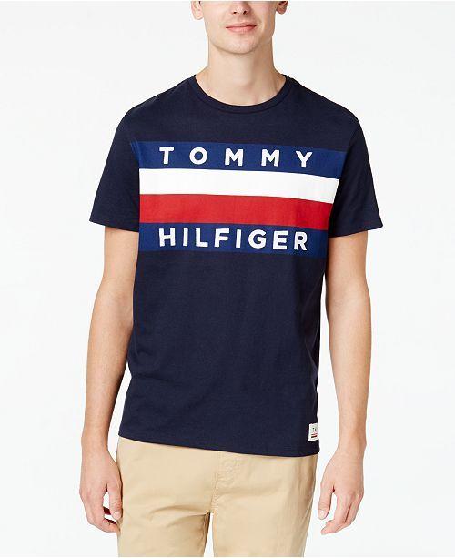 Macys.com Logo - Tommy Hilfiger Men's Upstate Logo Flag T-Shirt, Created for Macy's ...