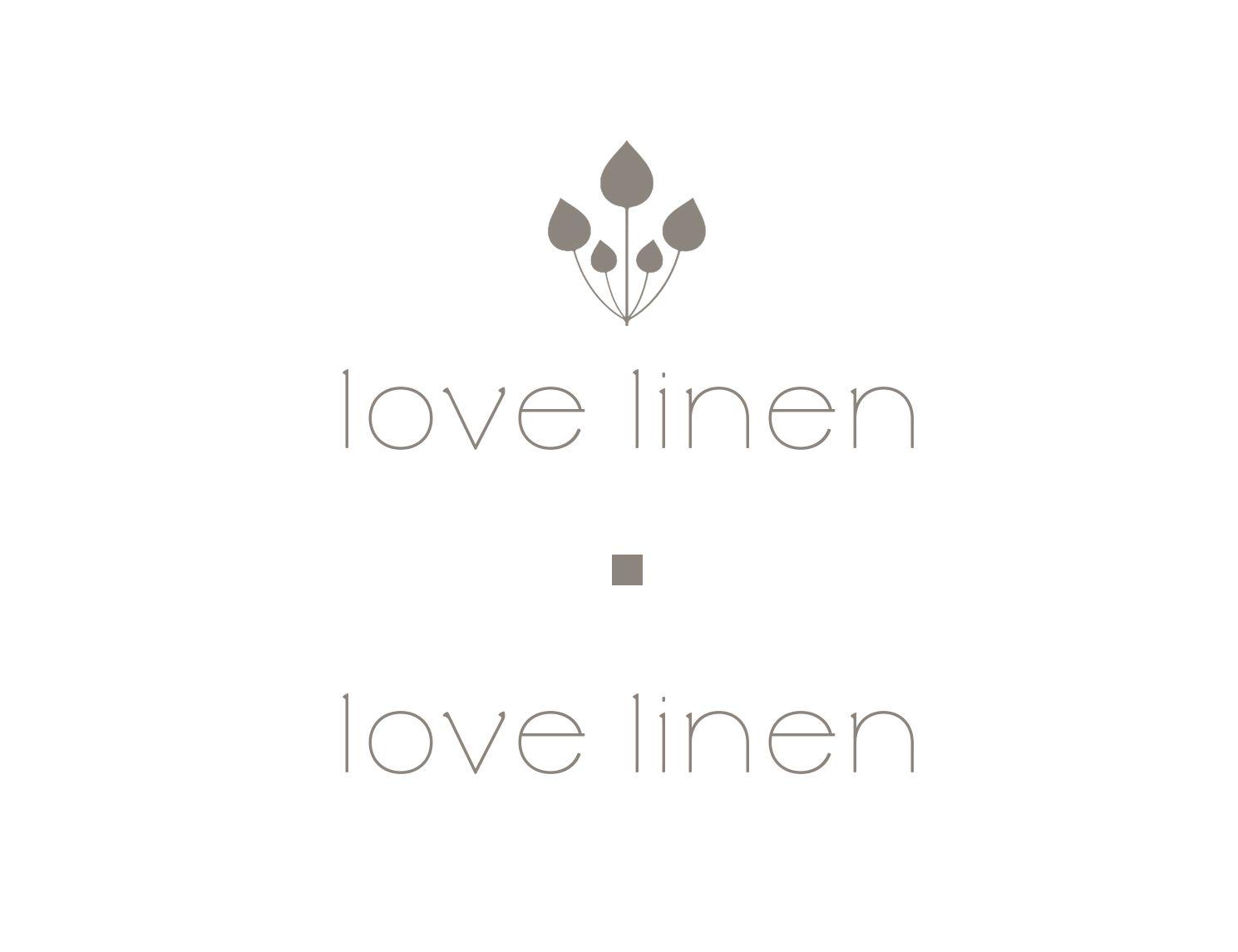 Linen Logo - Love Linen - logo design; simple Logo
