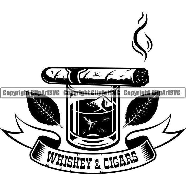 Blunt Logo - Cigar Logo #3 Smoking Tobacco Smoke Blunt Ash Ashes Bar Alcohol Drink  Whiskey Label Logo .SVG .EPS .PNG Clipart Vector Cricut Cut Cutting