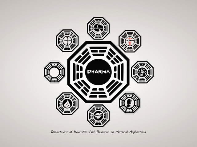 Dharma Logo - US $5.59. Dharma Initiative Logo Lost TV Series Silk Poster Art Bedroom Decoration 1079 In Wall Stickers From Home & Garden On Aliexpress.com