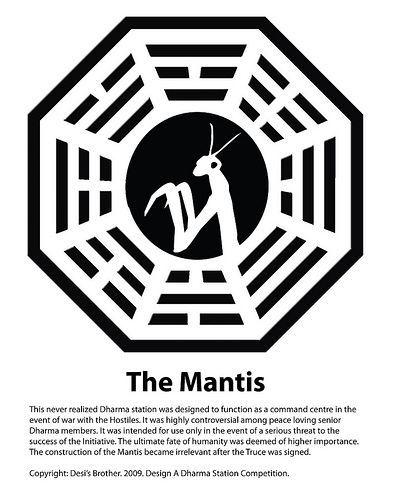 Dharma Logo - The Mantis Dharma Station Logo. TV 2. Logos, Design, Lost
