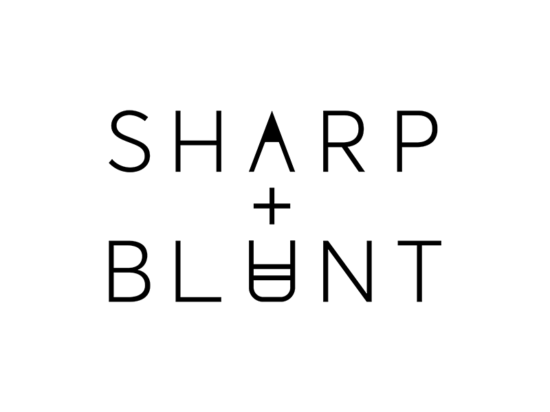 Blunt Logo - Sharp + Blunt logo by Paper Snap | Dribbble | Dribbble