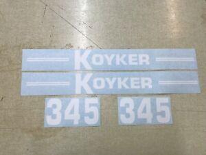 Koyker Logo - Details about Koyker 345 Loader Decals