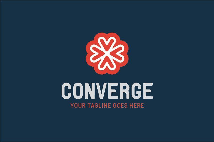 Converge Logo - Converge logo vector ~ Logo Templates ~ Creative Market
