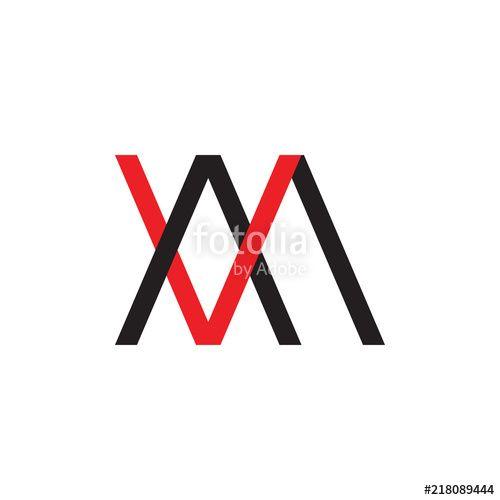 Fotolia Logo - VM logo, MV logo letter design